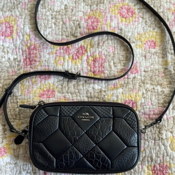 Coach Handbags - Coach Quilted Black Crossbody Bag